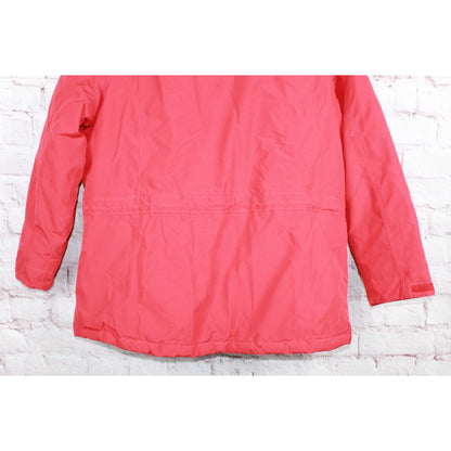 LL Bean Women's Baxter State Parka Down Full Zip Quilted Waterproof Red XL