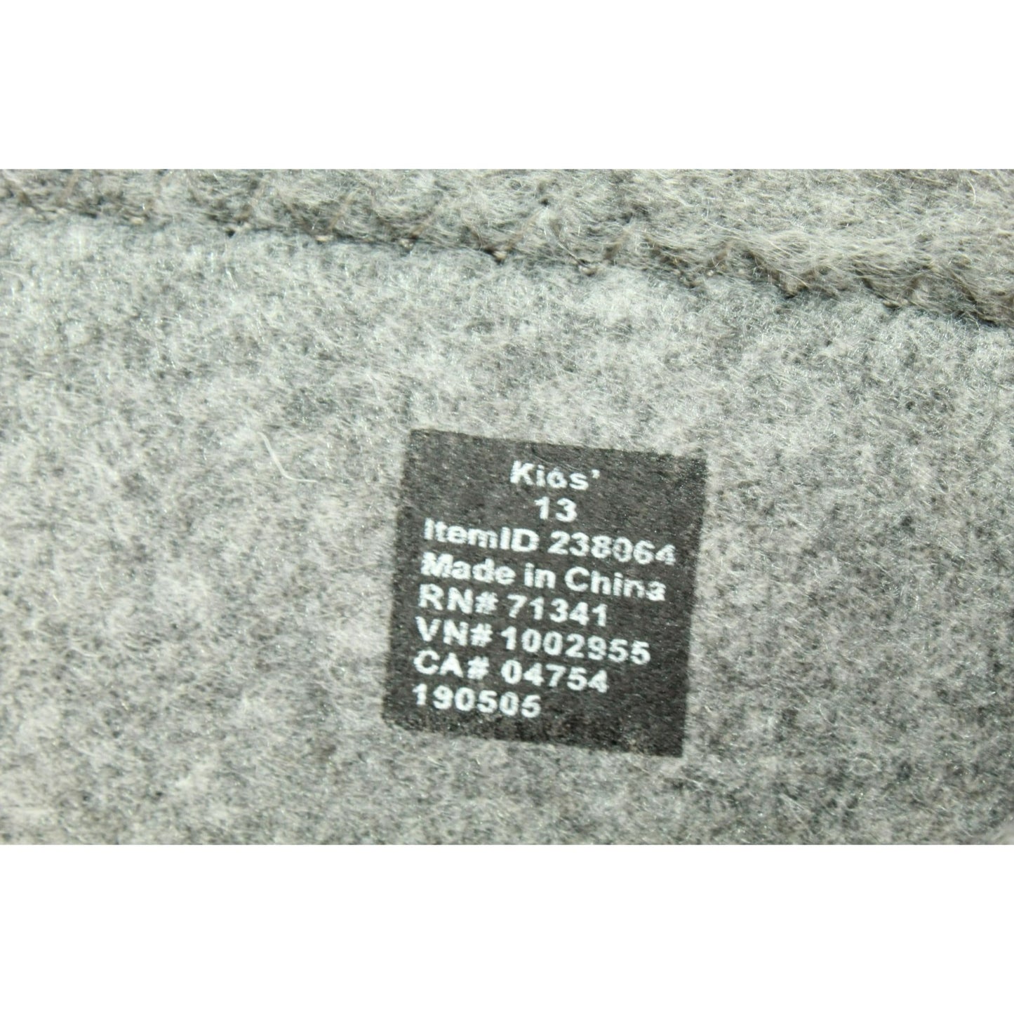 LL Bean Kids Gray Wool Warm Replacement Boot Liner Inserts Size 13