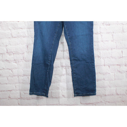 NWT! LL Bean Women's True Shape Jeans High Rise Straight Leg Rinsed Size 14