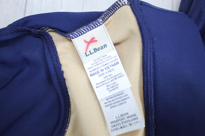 NWT LL Bean Navy BeanSport Swimwear Skirted Bottom Size 8 Retail: $49.95