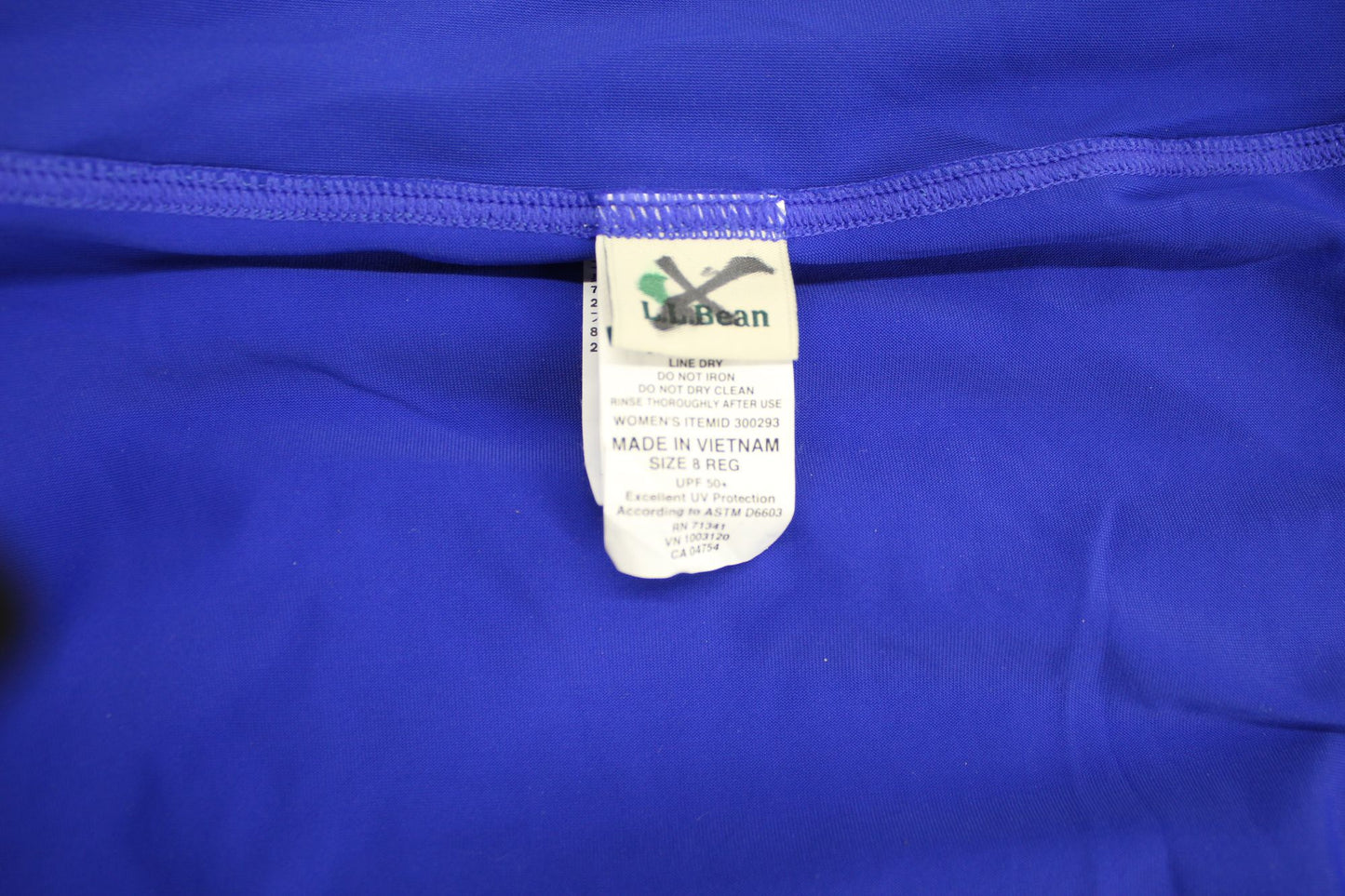 NWOT LL Bean Cobalt Blue Shaping Swimwear Swim Skirt Size 8 Retail: $69.95