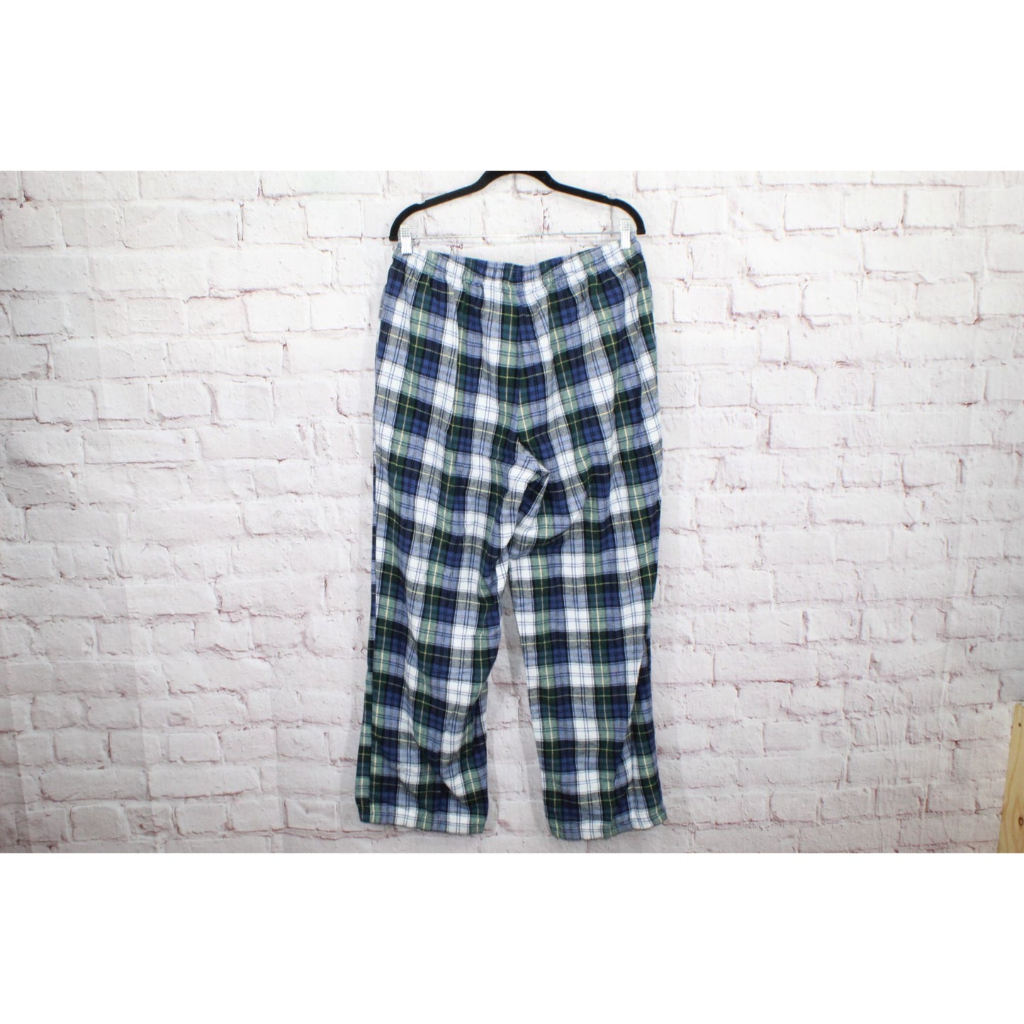 LL Bean Men's Scotch Plaid Flannel Pajamas Set Cotton Vintage Tartan Size L