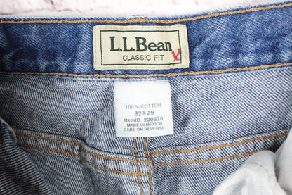 LL Bean Men's Double L Jeans Classic Fit Straight Leg Stonewashed Size 32x39