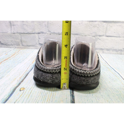 LL Bean Women's Gray Wool Slip On Comfort Daybreak Slipper Clogs Size 7 M