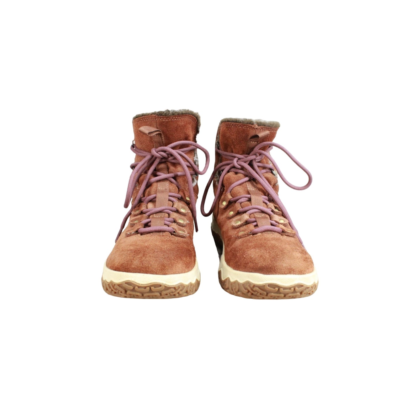 LL Bean Women's Day Venture Brown Suede Insulated Cozy Lace-Up Boots Sz 9.5 M