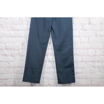 NWT! LL Bean Women's Wrinkle Free Bayside Twill Pants High Rise Cotton Navy 4