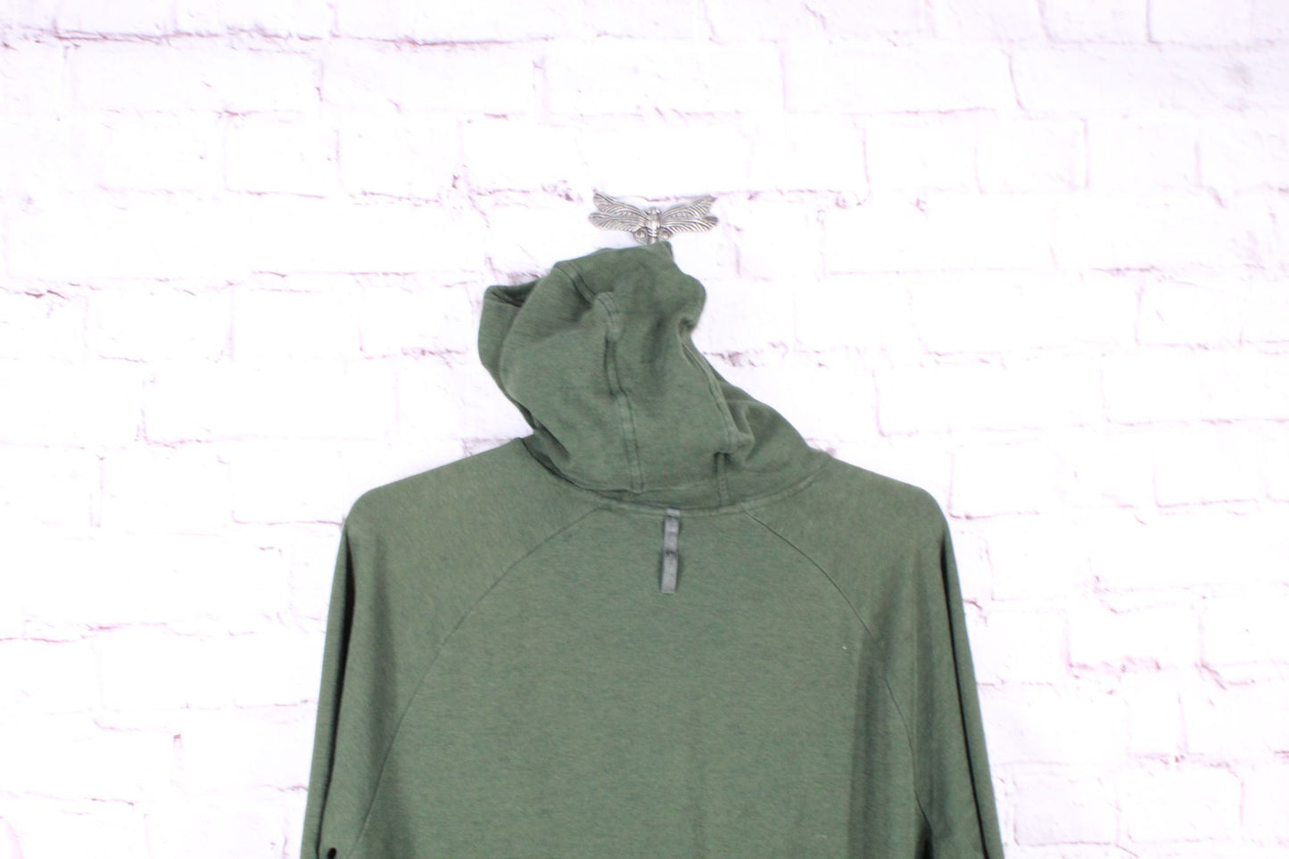 LL Bean Men's Explorer Pullover Hooded Sweatshirt Cotton Blend Green Size XXL