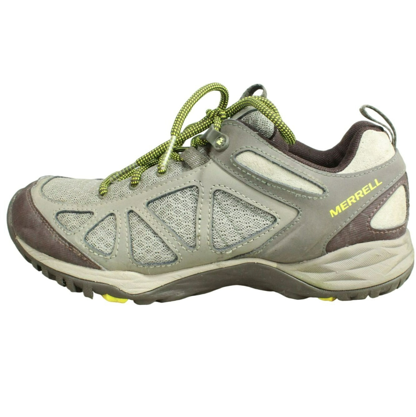 Merrell J37464 Women's Green Mesh Lace Up Low Top Hiking Sneaker Shoes Size 8.5