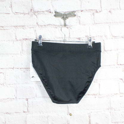 NWT! LL Bean Women's BeanSport Swimwear Mid-Rise Lined Brief Nylon Black Size 4