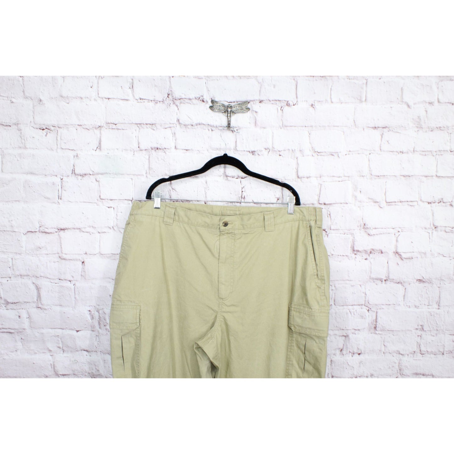 LL Bean Men's Tropic Weight Cargo Pants Natural Fit Comfort Waist Cotton Size 44