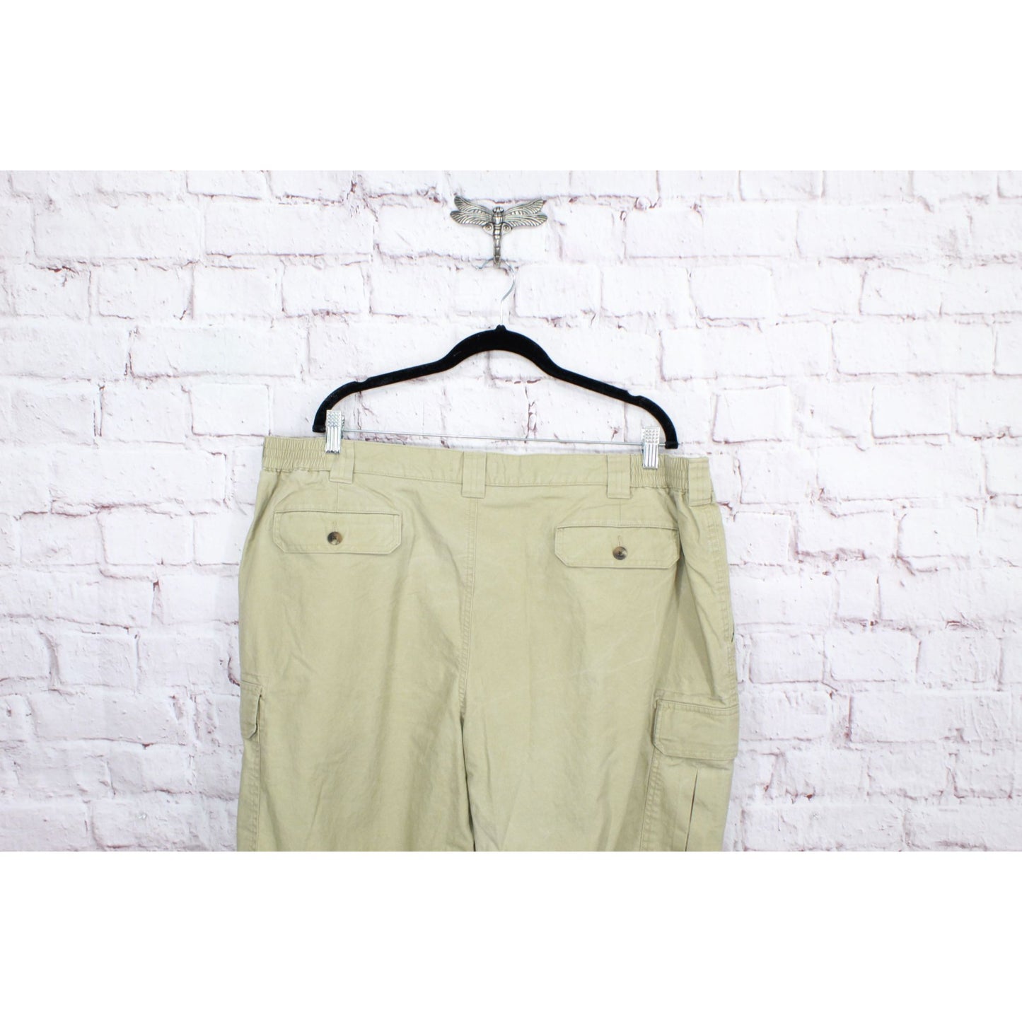 LL Bean Men's Tropic Weight Cargo Pants Natural Fit Comfort Waist Cotton Size 44