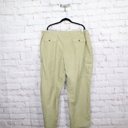 LL Bean Men's Tropic Weight Cargo Pants Natural Fit Comfort Waist Cotton Size 44