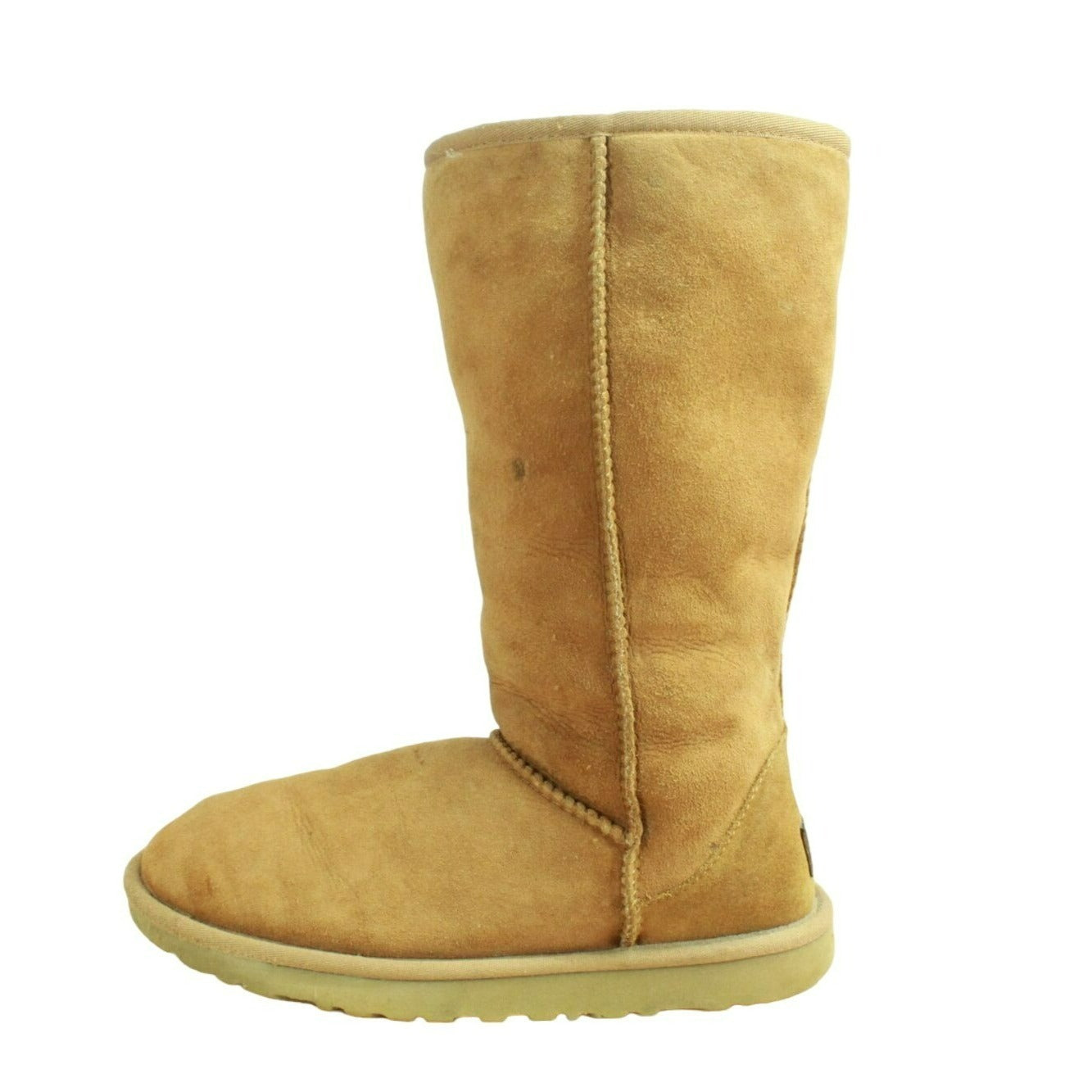 UGG Classic Tall II Women's Brown Suede Pull On Shearling Lined Winter Boots 7