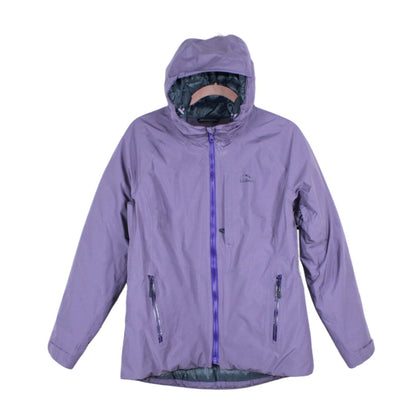 LL Bean Women's Waterproof Ultralight Down Hooded Winter Jacket Purple XS Pet