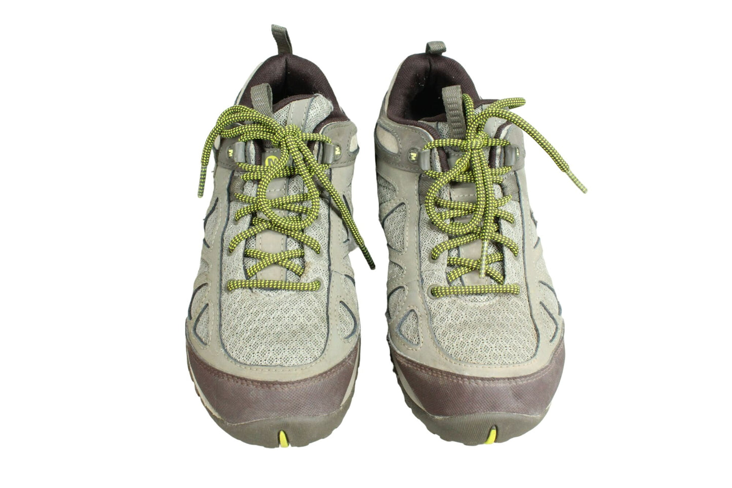 Merrell J37464 Women's Green Mesh Lace Up Low Top Hiking Sneaker Shoes Size 8.5