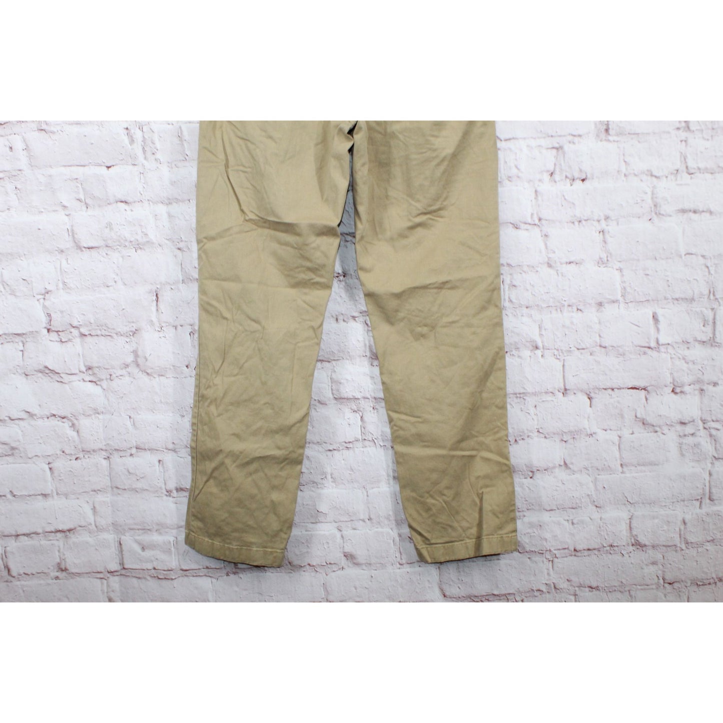 LL Bean Men's Lakewashed Stretch Khakis Pants Comfort Waist Straight Leg Tan Size M