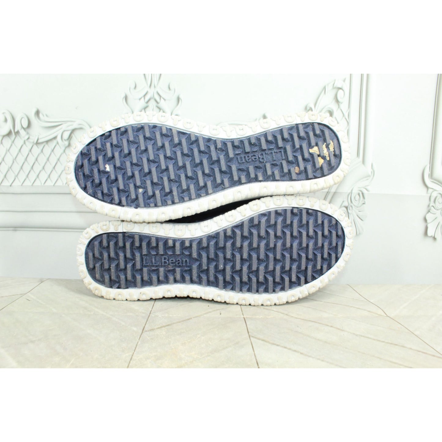 LL Bean Airlight Women's Blue Nylon Slip On Indoor Slipper Scuffs Size 8