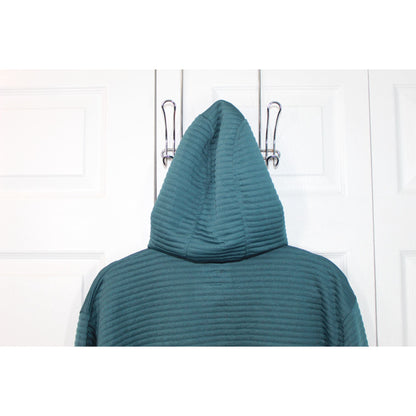 LL Bean Men's Airlight Knit Half Zip Hoodie Sweater Teal Blue Size XXL Tall