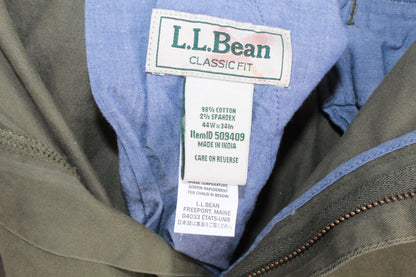 LL Bean Men's Lakewashed Green Stretch Classic Fit Straight Leg Pants Size 44