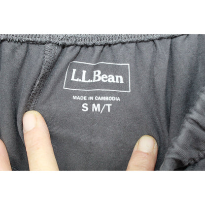 LL Bean Women's Perfect Fit Pants Original Tapered Leg Cotton Gray Size S M/T