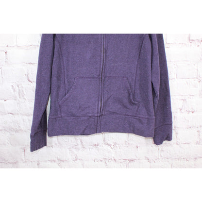 LL Bean Women's Ultrasoft Sweats Full Zip Mock Neck Jacket Purple Heather M Pet