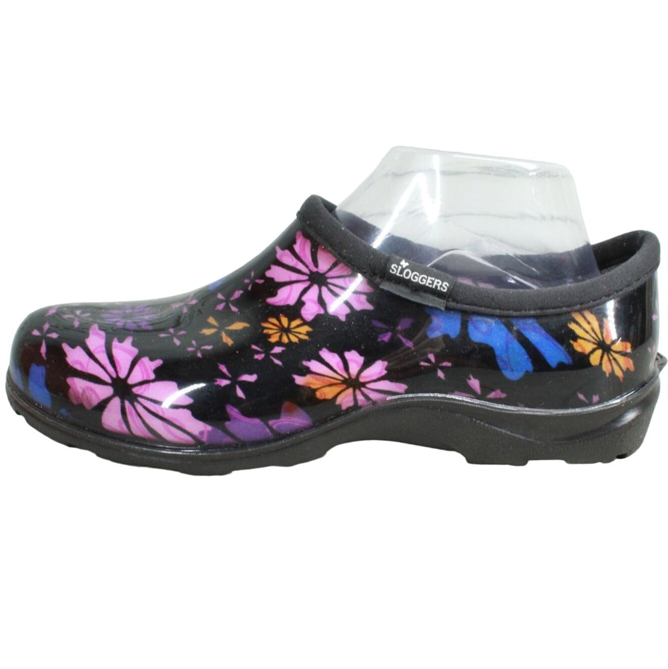 Sloggers Women's Flower Power Print Rain Garden Slip on Shoes Size 10