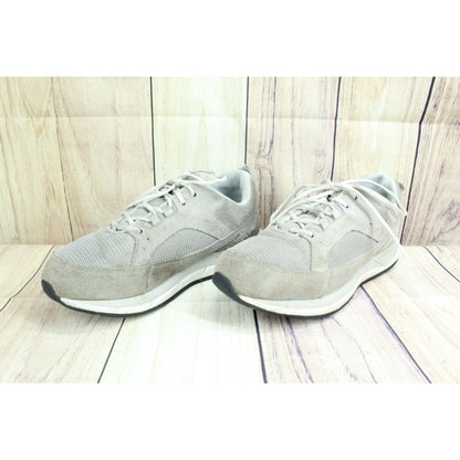 LL Bean Women's Stone Coast Sneakers Lightweight Suede Mesh Gray Size 9 Wide