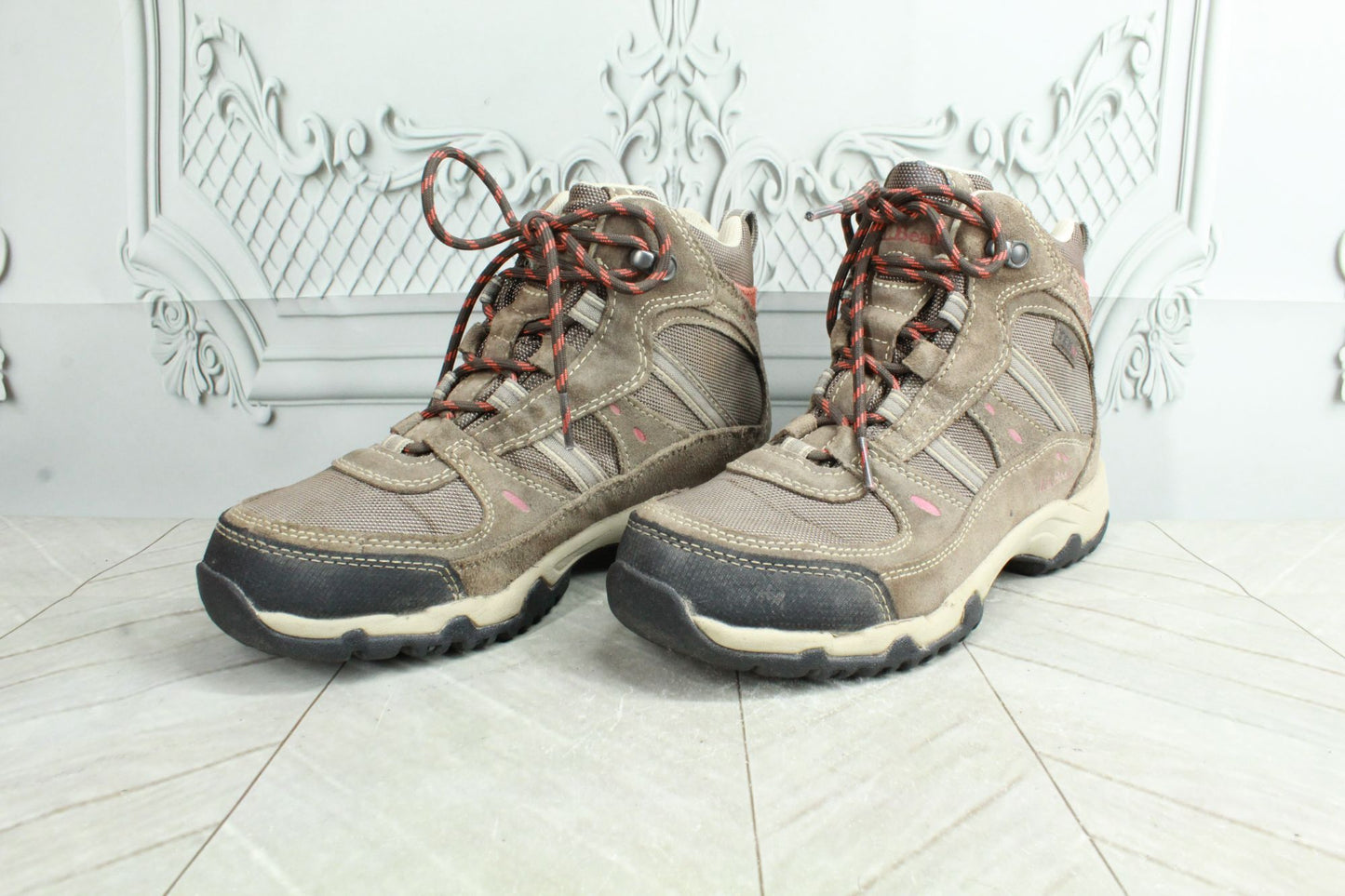 LL Bean Trail Model 4 Women's Brown Suede Lace Up Waterproof Hiking Boots Size 7 M