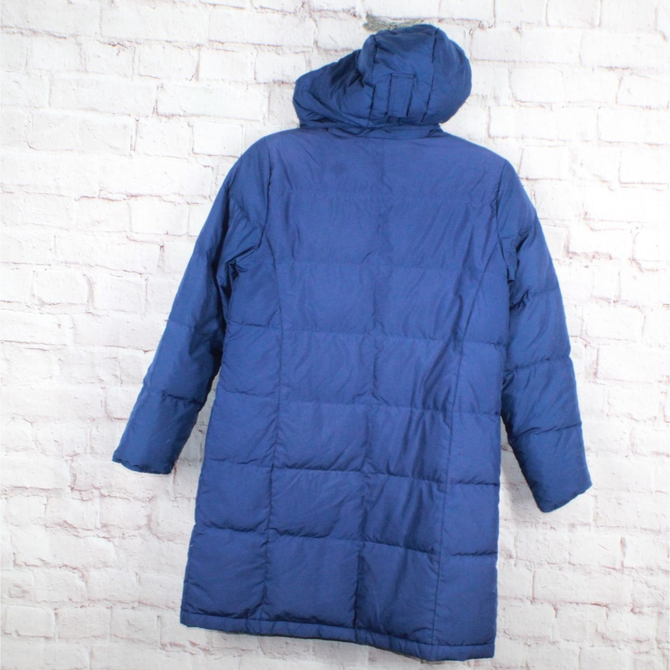 LL Bean Women's Ultrawarm Down Coat Three Quarter Length Polyester Blue Size M