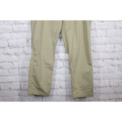 LL Bean Men's Comfort Stretch Dock Pants Classic Fit Straight Leg Khaki XXL 34"