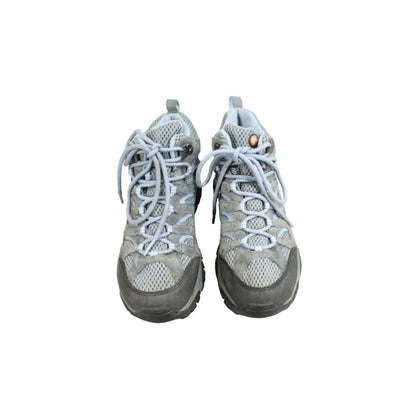 Merrell J88792 Women's Gray Suede Vibram Sole Hiking Trail Boots Size 8.5