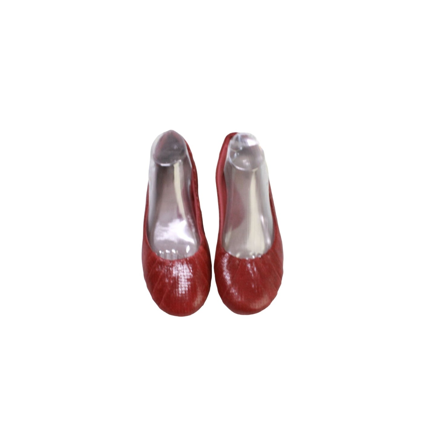 Earth Bellwether Women's Red Leather Slip On Casual Ballet Flat Shoes Size 10