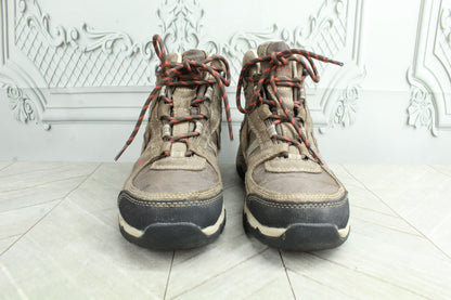 LL Bean Trail Model 4 Women's Brown Suede Lace Up Waterproof Hiking Boots Size 7 M