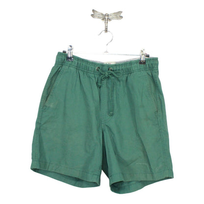 LL Bean Men's Dock Shorts 6" Drawstring Waist Cotton Deep Green Size S