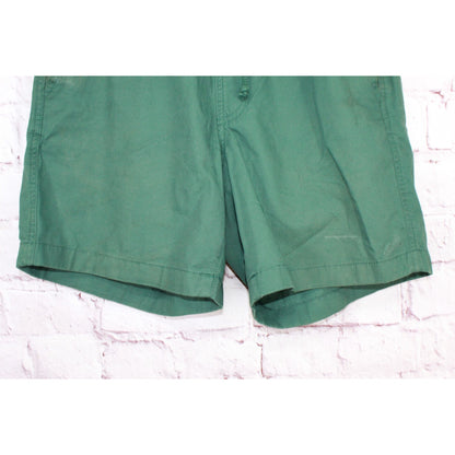 LL Bean Men's Dock Shorts 6" Drawstring Waist Cotton Deep Green Size S