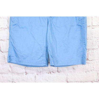 LL Bean Women's Comfort Stretch Shorts Chino Bermudas 9" Flag Blue Size 6