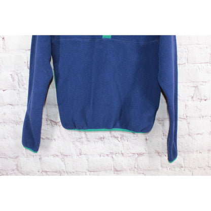 LL Bean Womens Bean's Classic Fleece Pullover Sweater Blue Size XXS