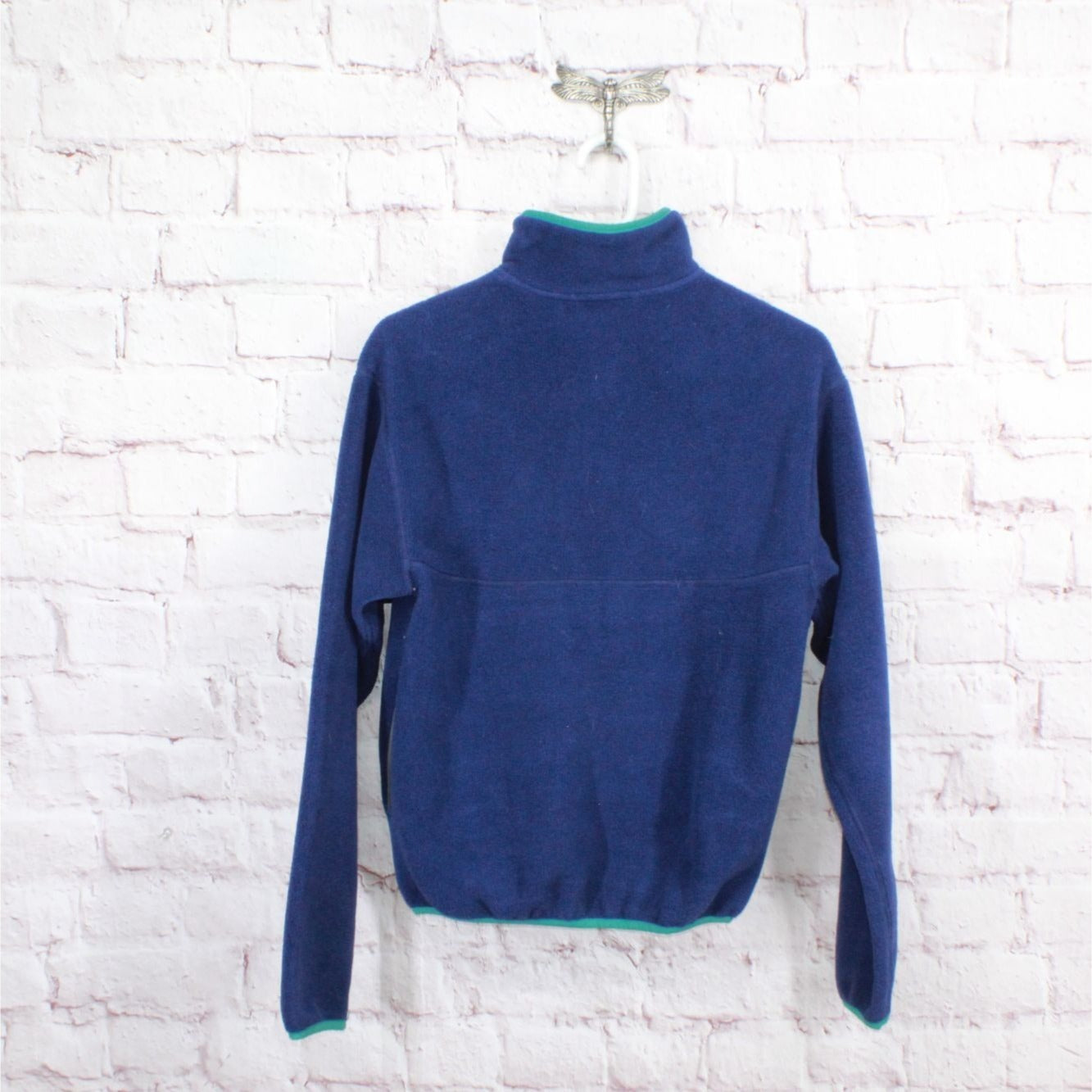 LL Bean Womens Bean's Classic Fleece Pullover Sweater Blue Size XXS