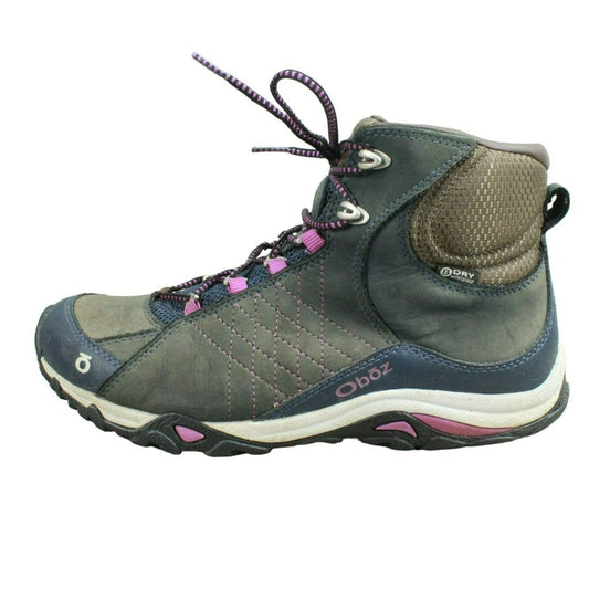 Oboz Sapphire Women's Multicolor Leather Waterproof B-Dry Hiking Boots Size 10