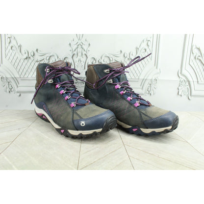 Oboz Sapphire Women's Multicolor Leather Waterproof B-Dry Hiking Boots Size 10