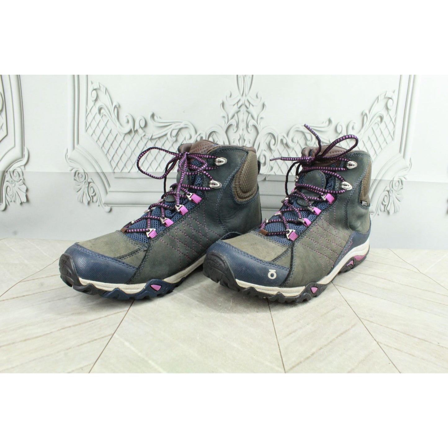 Oboz Sapphire Women's Multicolor Leather Waterproof B-Dry Hiking Boots Size 10