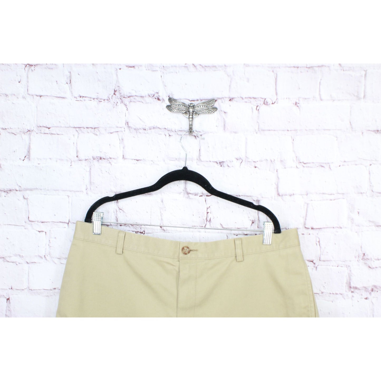 LL Bean Men's Double L Chino Shorts Classic Fit 8" Dark Khaki Size 38