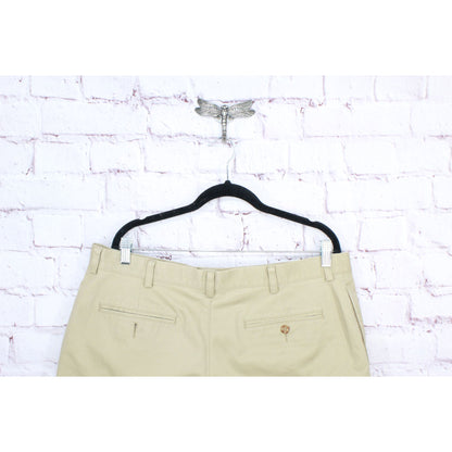 LL Bean Men's Double L Chino Shorts Classic Fit 8" Dark Khaki Size 38