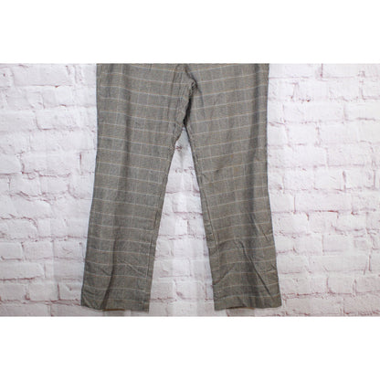 LL Bean Light Academia Lined Classic Fit Plaid Dress Pants Size 16