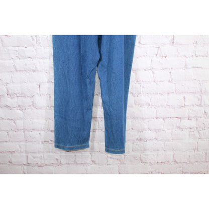 LL Bean Women's Perfect Fit Pants Denim Straight Leg Stonewashed Denim 1X