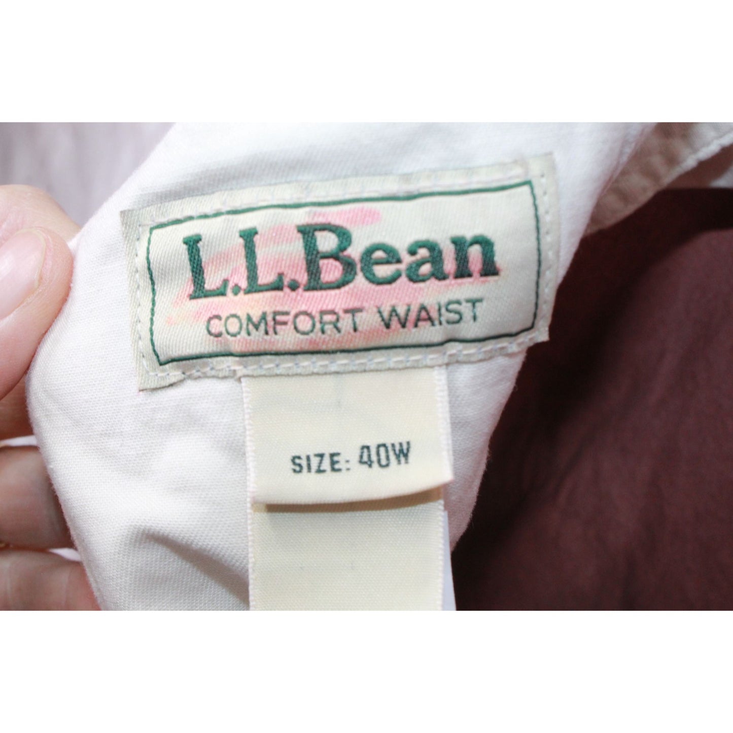 LL Bean Men's Tropic Weight Cargo Shorts Comfort Waist 10" Light Hickory Size 40W