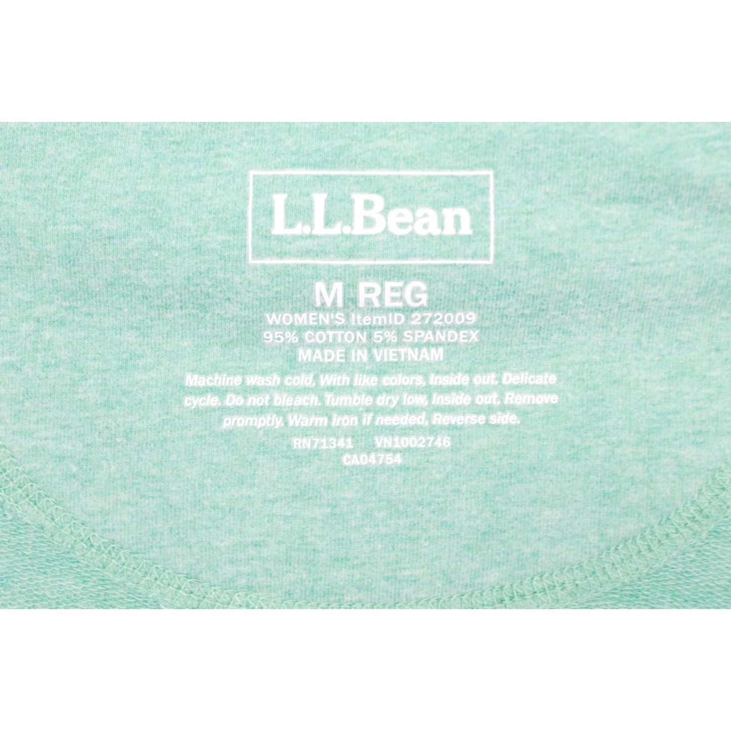 LL Bean Women's Ultrasoft Sweats Full Zip Mock Neck Jacket Green Size M