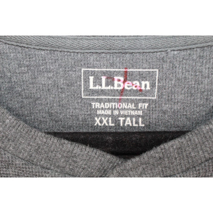 LL Bean Unshrinkable Mini Waffle Henley Long Sleeve Traditional Fit XXL Tall