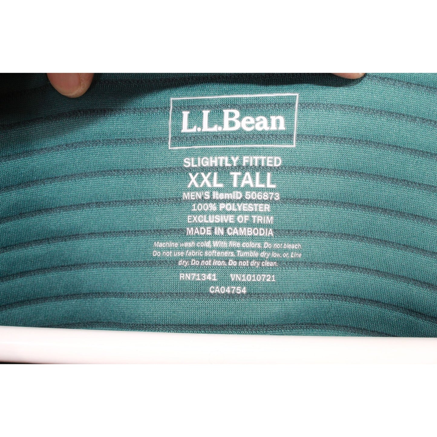 LL Bean Men's Airlight Knit Pullover Quilted Blue Green Colorblock XXL Tall