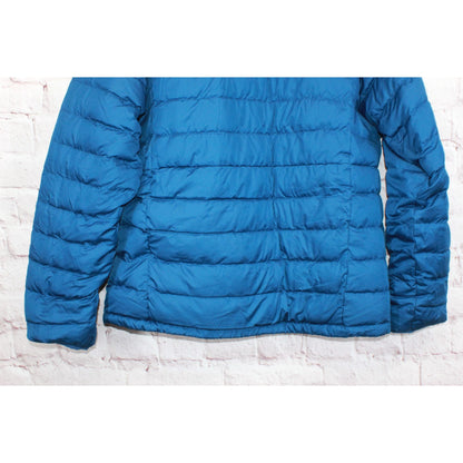 LL Bean Men's Bean's Down Jacket Quilted Full Zip Marine Blue Size L